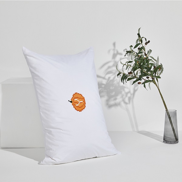 Digitally Printed White Pillowcase