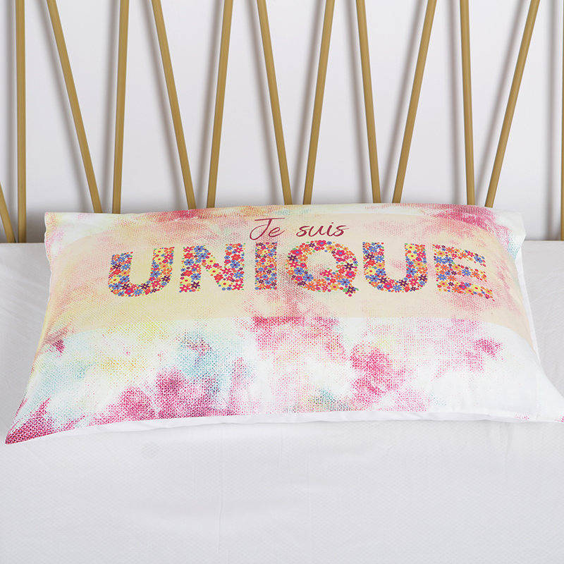 Couples Cotton Pillowcase Custom Size Printed Pillow Cover (2)