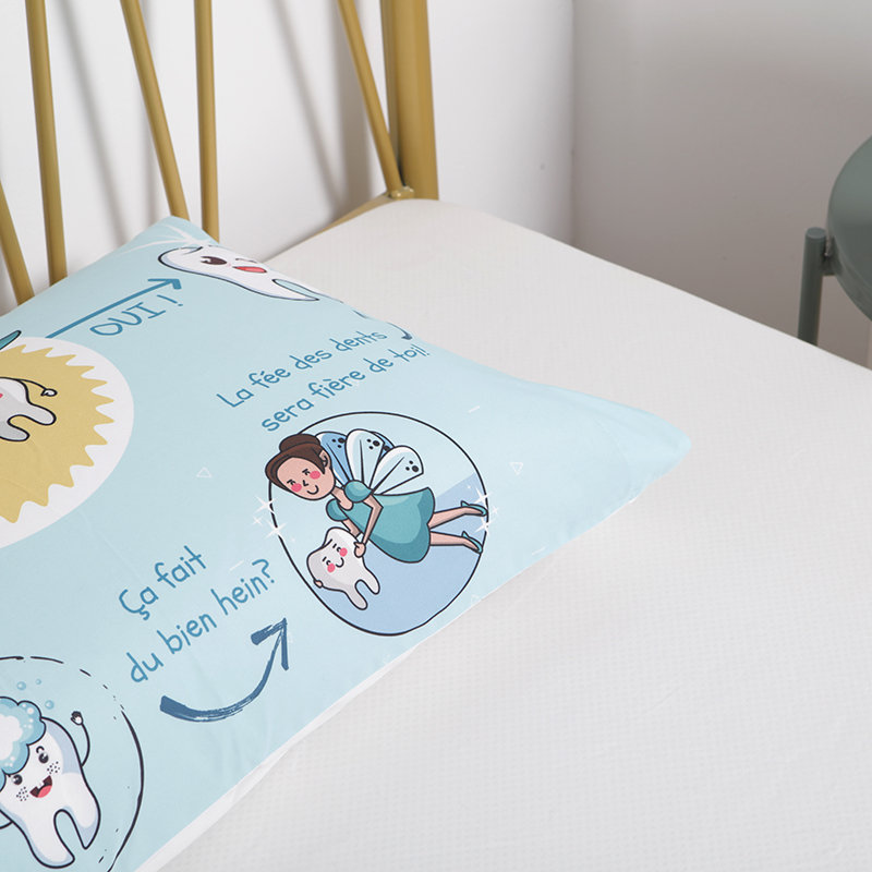 Custom pillow protectors pillowcase cover microfiber cartoon print wholesale polyester pillow case (3)