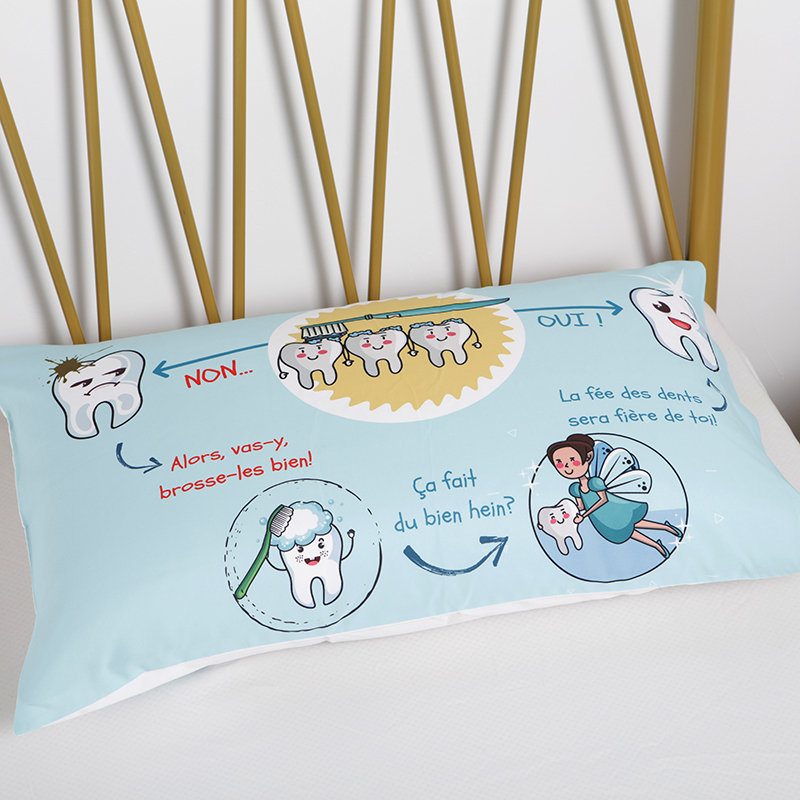 Mbulesa e personalizuar e mbrojtësve të jastëkut të këllëfës së jastëkut, printim vizatimor me mikrofibër me shumicë këllëf jastëku poliestër (5)