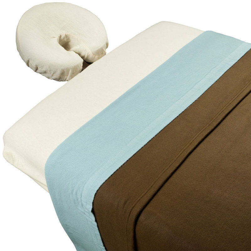طقم غطاء سرير من الألياف الدقيقة الناعمة للتدليك وغطاء سرير وطاولة تدليك سبا مرنة مزودة (4)